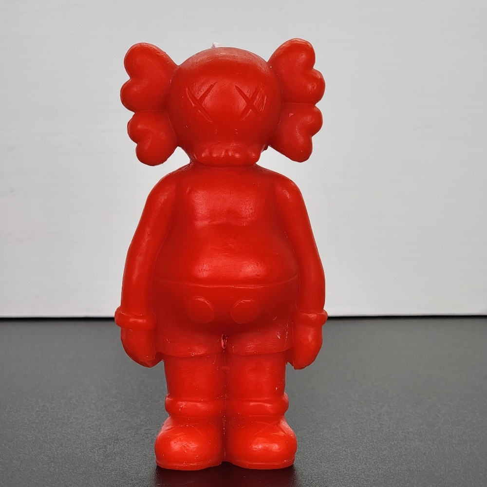 Candle - Standing Kaws Custom Candle Red Strawberry Scented